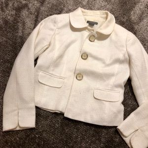 Ann Taylor 0p blazer white